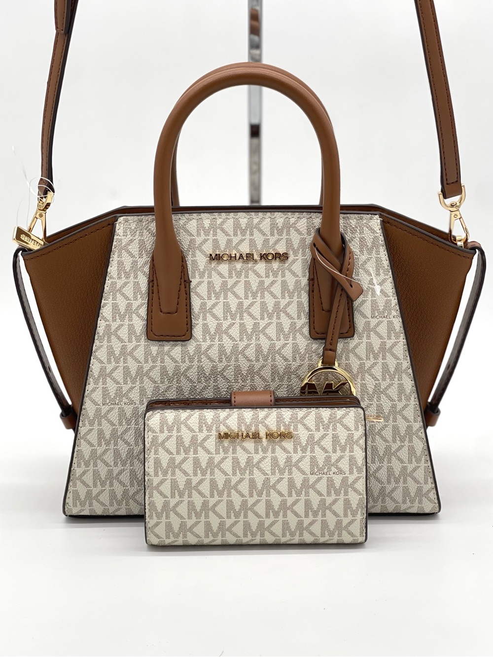 Michael Kors Avril Small Satchel Crossbody Bag & Medium Bifold Wallet